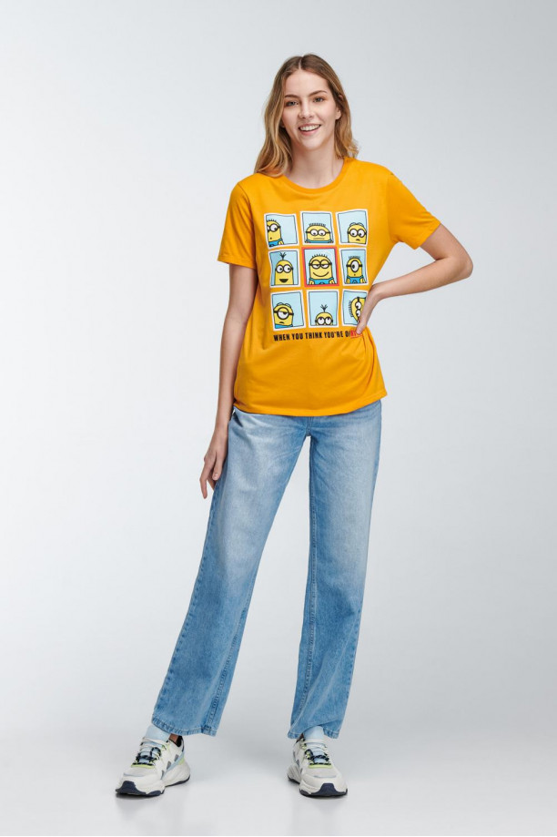 Camiseta, con estampado en frente de Minions
