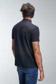Camiseta Polo unicolor con cuello y cuello neru