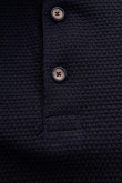 Camiseta Polo unicolor con cuello y cuello neru