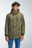 Chaqueta parka con capota