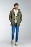 Chaqueta parka con capota