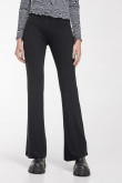 Pantalón flare en tejido de punto