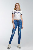 Jean Jegging tiro alto
