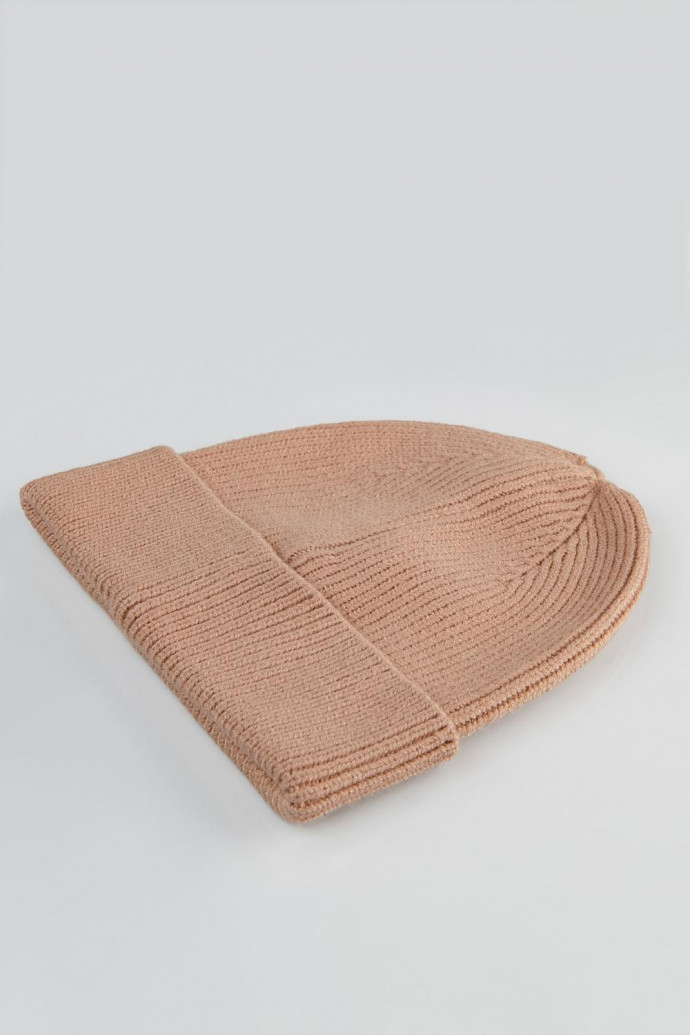 Gorro tejido unicolor con