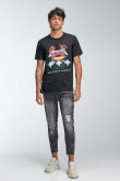 Camiseta manga corta estampada de Metallica.