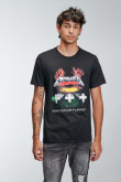 Camiseta manga corta estampada de Metallica.