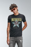 Camiseta manga corta estampada de Metallica.