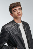 Chaqueta efecto piel