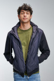 Chaqueta acolchada combinada