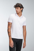 Camiseta Polo unicolor con cuello y puños tejido