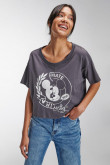 Camiseta manga corta estampada de Mickey.