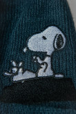Gorro tejido con motivo Snoopy