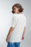 Camiseta oversize manga corta estampada
