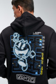 Buzo con capota, estampado de Pacman.