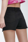 Short denim tiro alto