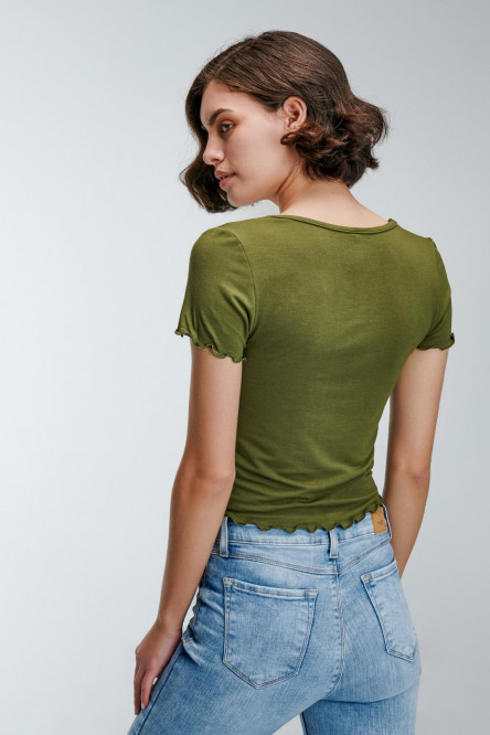 Camiseta cuello en V