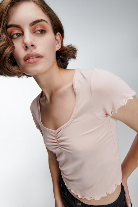 Camiseta cuello en V