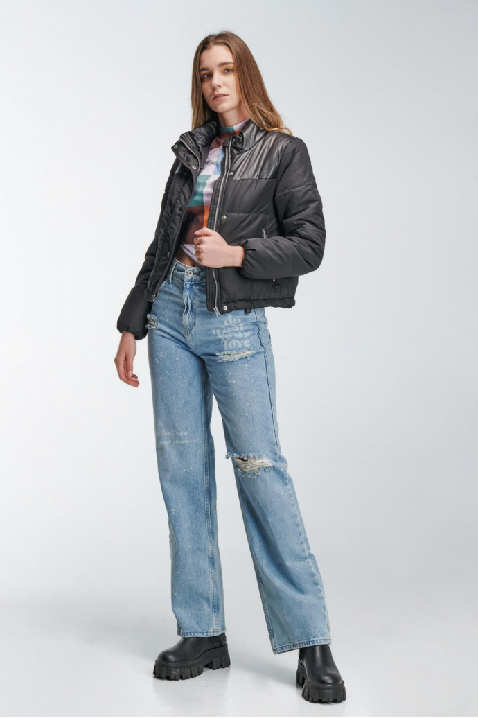 Chaqueta acolchada cuello alto