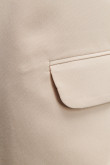 Blazer con charretera unicolor