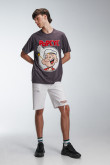 Camiseta manga corta estampado de Popeye