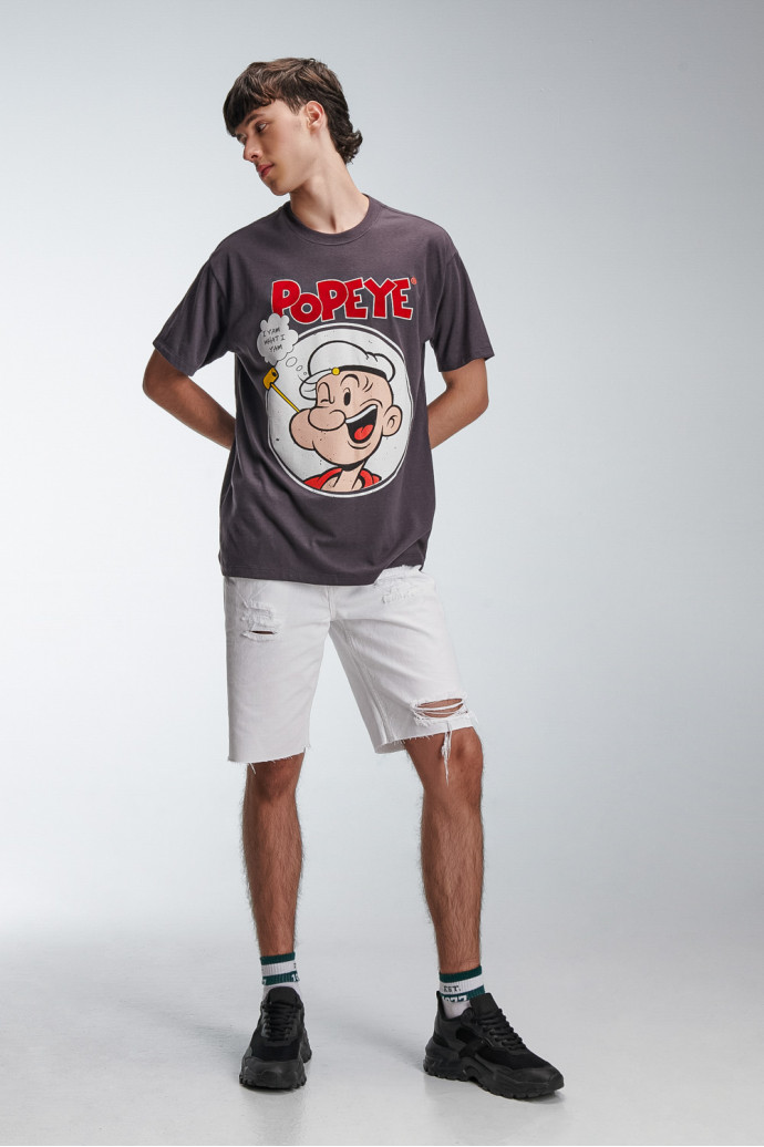 Camiseta manga corta estampado de Popeye
