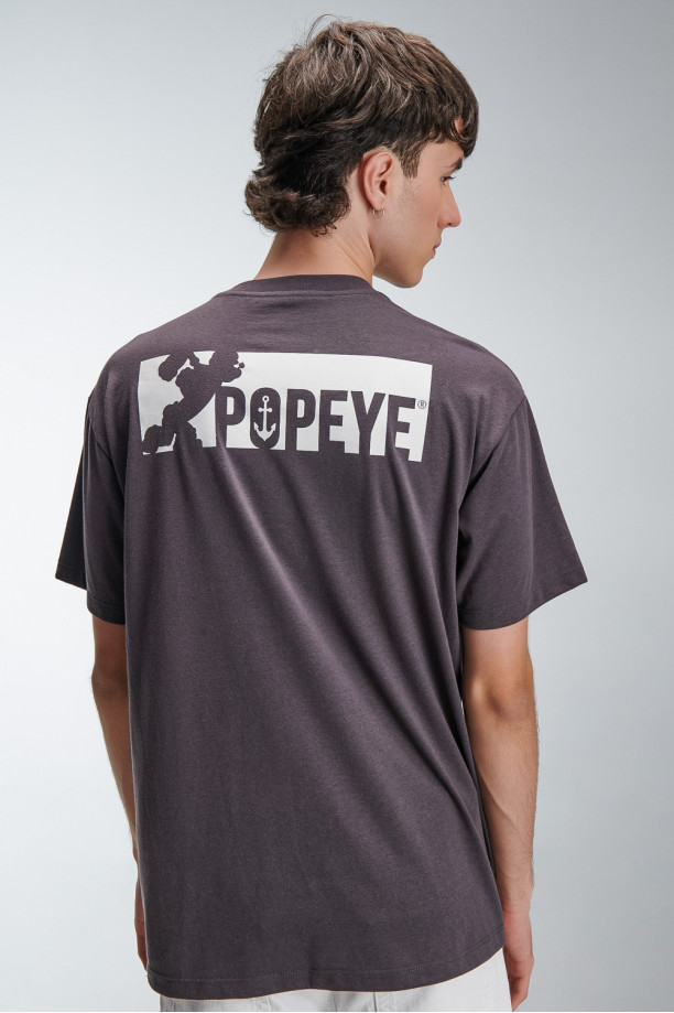 Camiseta manga corta estampado de Popeye
