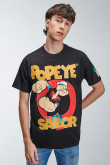 Camiseta manga corta estampado de Popeye