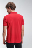 Camiseta Polo unicolor con cuello y puños tejido