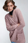 Cardigan tejido con bolsillos