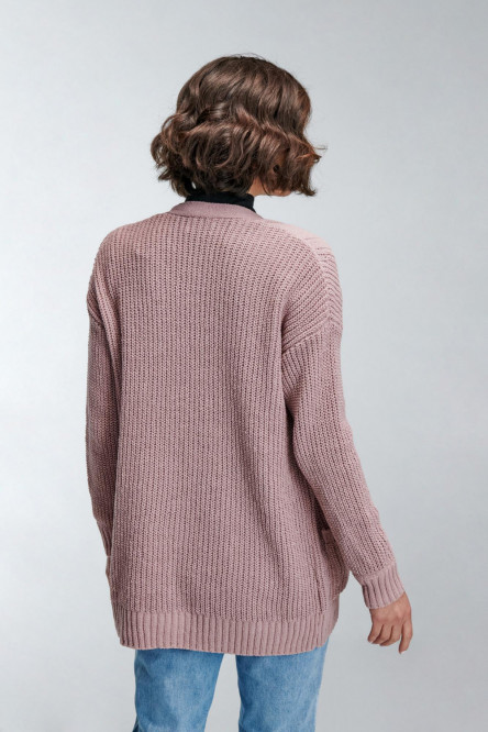 Cardigan tejido con bolsillos