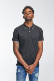 Camiseta Polo unicolor con cuello y puños tejido