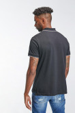 Camiseta Polo unicolor con cuello y puños tejido