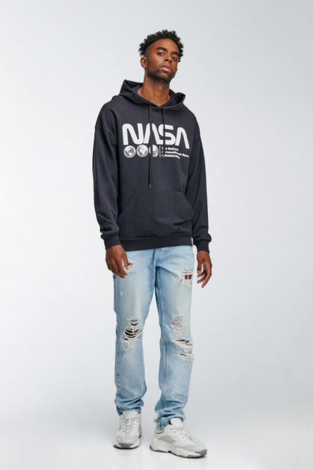 Buzo con capota, estampado de NASA