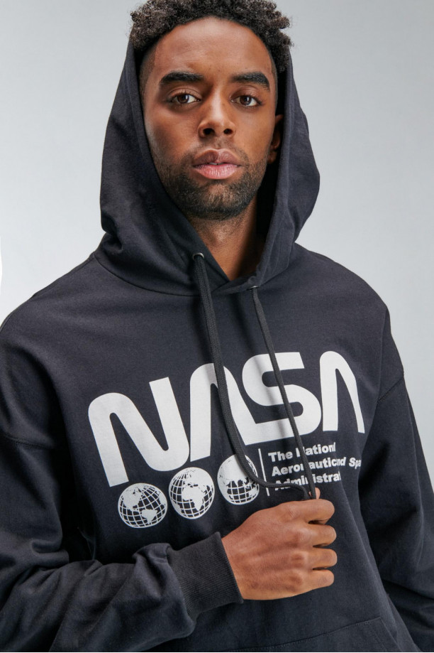 Buzo con capota, estampado de NASA
