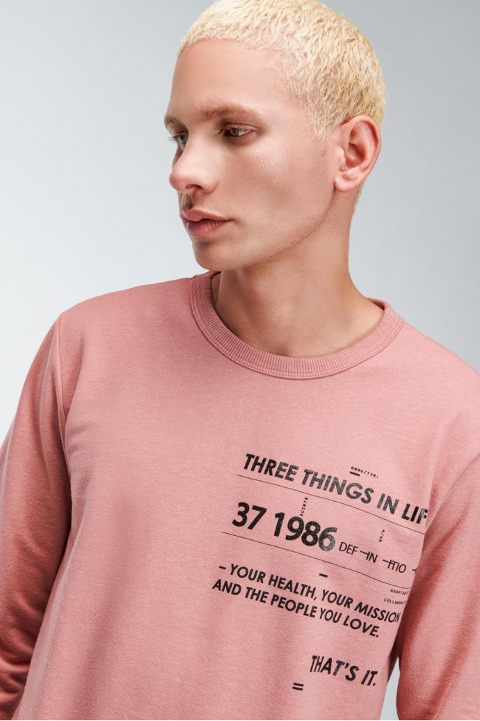 Buzo cuello redondo estampado