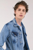 Chaqueta de jean con reservas