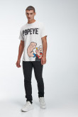Camiseta manga corta estampado de Popeye