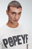Camiseta manga corta estampado de Popeye
