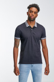 Camiseta Polo unicolor con cuello y puños tejido
