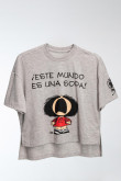 Camiseta, con estampado de Mafalda