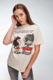 Camiseta, con estampado de Mafalda