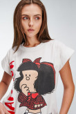 Camiseta, con estampado en frente de Mafalda