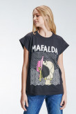 Camiseta, con estampado de Mafalda
