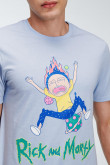 Camiseta, con estampado en frente, de Rick & Morty