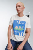 Camiseta, con estampado en frente, de Rick & Morty