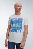 Camiseta, con estampado en frente, de Rick & Morty