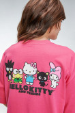 Camiseta manga corta, estampado de Hello Kitty