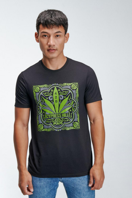 Camiseta manga corta, estampado de Cypress Hill.