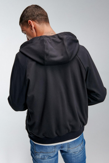 Chaqueta acolchada combinada