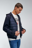 Chaqueta acolchada combinada